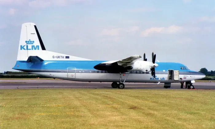 Framed Print : Fokker 50 G-UKTH Framed Print : Fokker 50 G-UKTH