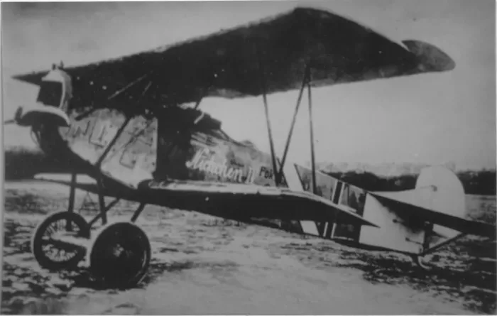 Framed Print : Fokker DVII, (forward view, on the ground) Framed Print : Fokker DVII, (forward view, on the ground)