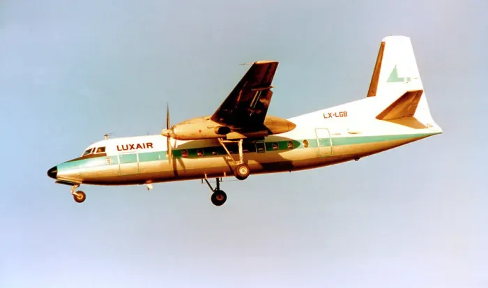 Framed Print : Fokker F27-100 LX-LGB Framed Print : Fokker F27-100 LX-LGB
