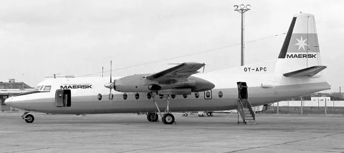 Framed Print : Fokker F27-500 Friendship OY-APC Framed Print : Fokker F27-500 Friendship OY-APC