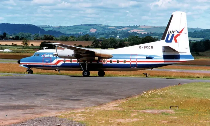 Framed Print : Fokker F27 Friendship G-BCDN Framed Print : Fokker F27 Friendship G-BCDN