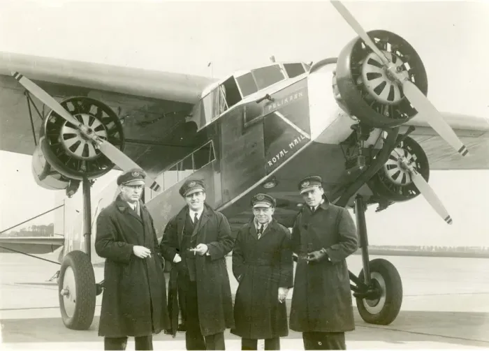 Framed Print : Fokker FXVIII, PH-AIP, Pelikaan, of KLM which in Decemb? Framed Print : Fokker FXVIII, PH-AIP, Pelikaan, of KLM which in Decemb?