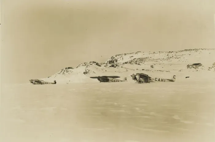 Framed Print : Fokker Universals - Wakeham Bay on Hudson Straits Expedition Framed Print : Fokker Universals - Wakeham Bay on Hudson Straits Expedition
