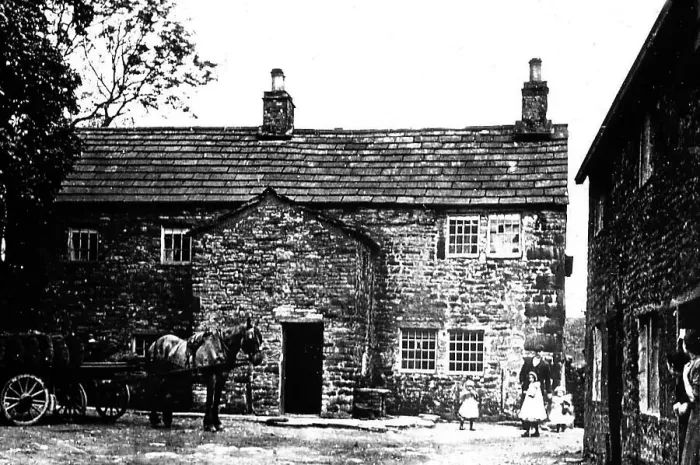 Framed Print : The Fold, Loveclough, Lancashire, early 1900s Framed Print : The Fold, Loveclough, Lancashire, early 1900s
