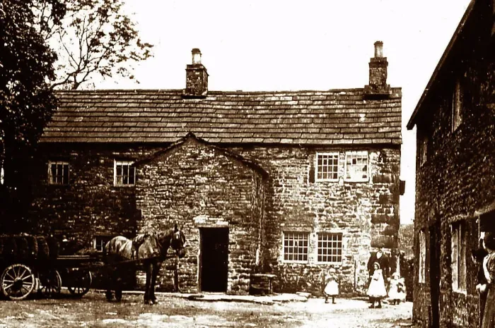 Framed Print : The Fold, Loveclough, Lancashire, early 1900s Framed Print : The Fold, Loveclough, Lancashire, early 1900s