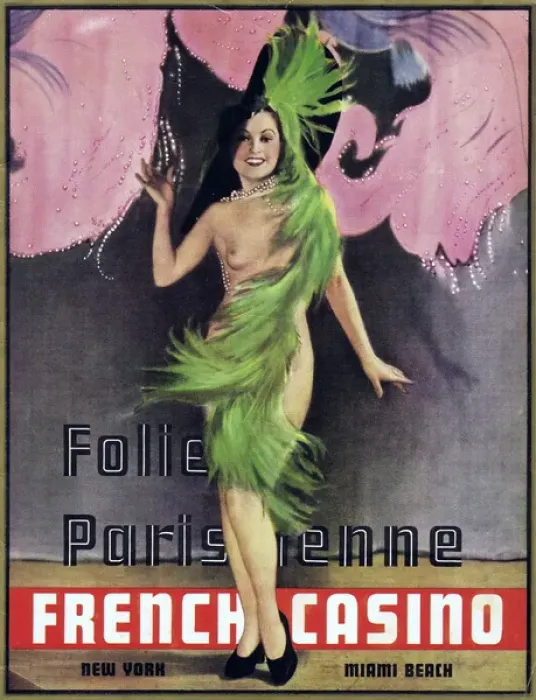 Framed Print : Folie Parisienne at the French Casino, New York and Miami Be Framed Print : Folie Parisienne at the French Casino, New York and Miami Be