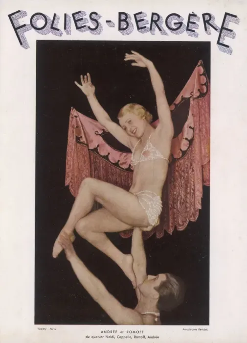 Framed Print : Folies Bergere Programme Framed Print : Folies Bergere Programme