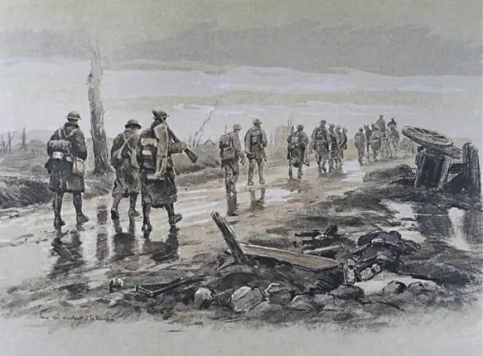 Framed Print : Folio of 24 hand-coloured images - WWI Framed Print : Folio of 24 hand-coloured images - WWI