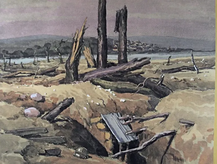 Framed Print : Folio of 24 hand-coloured images - WWI Framed Print : Folio of 24 hand-coloured images - WWI