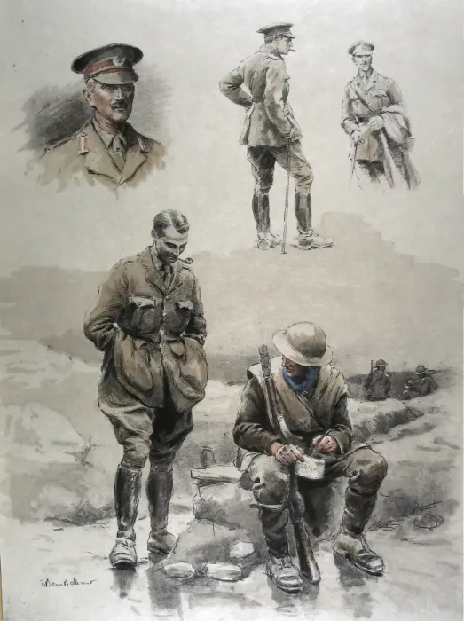 Framed Print : Folio of 24 hand-coloured images - WWI Framed Print : Folio of 24 hand-coloured images - WWI