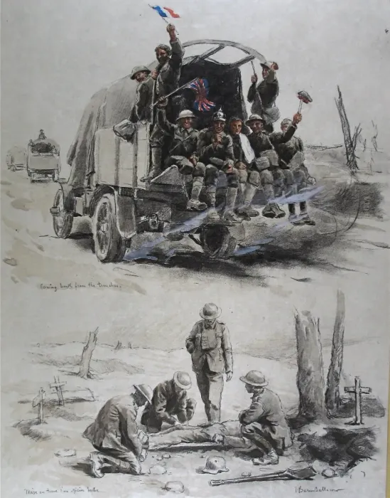 Framed Print : Folio of 24 hand-coloured images - WWI Framed Print : Folio of 24 hand-coloured images - WWI