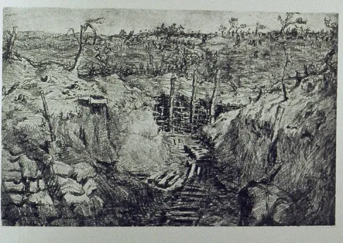 Framed Print : Folio of 97 etchings and drypoints of the Western Front, WW1 Framed Print : Folio of 97 etchings and drypoints of the Western Front, WW1