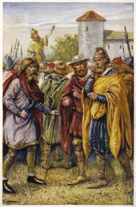 Framed Print : Folk Moot in Britain Framed Print : Folk Moot in Britain