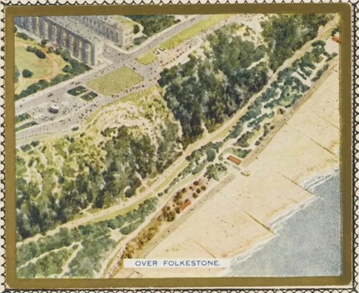 Framed Print : Folkestone from Above Framed Print : Folkestone from Above
