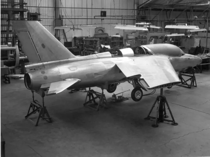 Framed Print : Folland Fo144 Gnat T1 during construction at Hamble Framed Print : Folland Fo144 Gnat T1 during construction at Hamble