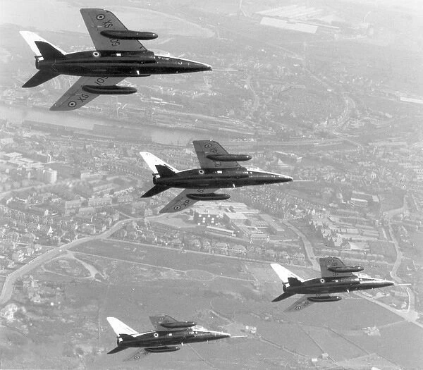 Four Folland Fo144 Gnat T1s including XP510 and XS109