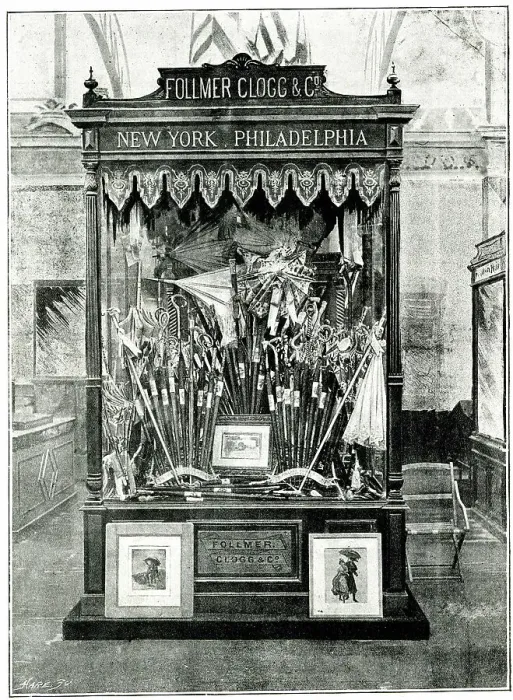 Framed Print : Follmer, Clogg & Co, Umbrellas, Paris Exhibition of 1889 Framed Print : Follmer, Clogg & Co, Umbrellas, Paris Exhibition of 1889