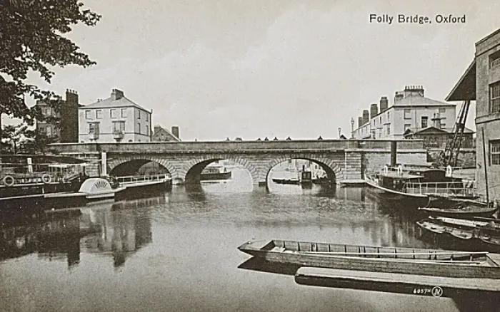 Framed Print : Folly Bridge, Oxford -over the River Thames Framed Print : Folly Bridge, Oxford -over the River Thames