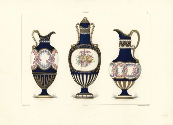 Framed Print : Fonds partiels (partial background) vases Framed Print : Fonds partiels (partial background) vases