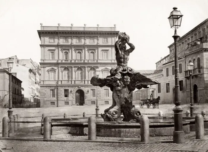 Framed Print : Fontana del Tritone, Triton Fountain, Rome, Italy Framed Print : Fontana del Tritone, Triton Fountain, Rome, Italy