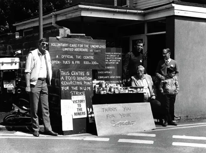 Framed Print : Food donation for striking miners Framed Print : Food donation for striking miners