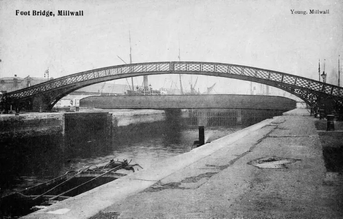 Framed Print : Foot Bridge, Millwall, East London Framed Print : Foot Bridge, Millwall, East London