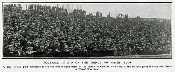 Football in aid of Prince of Wales Fund, WW1