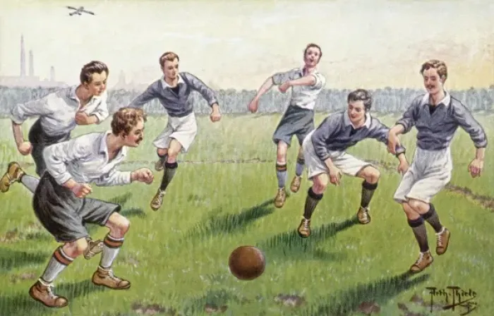Framed Print : Football / Anyones Ball Framed Print : Football / Anyones Ball