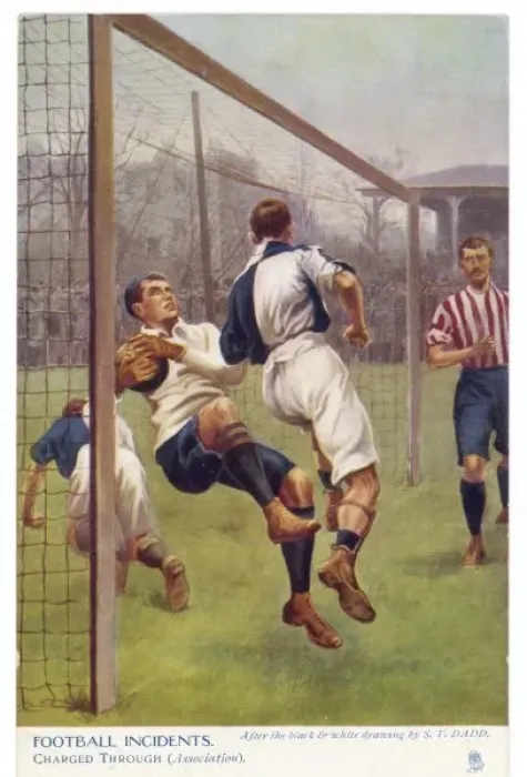 Framed Print : Football / Charged Through Framed Print : Football / Charged Through
