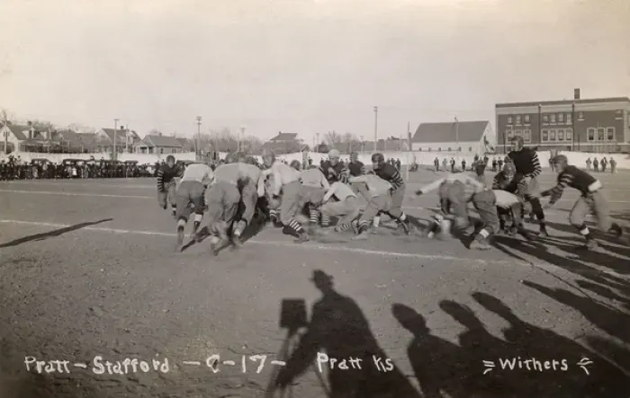 Framed Print : Football game at Pratt, Kansas, USA Framed Print : Football game at Pratt, Kansas, USA