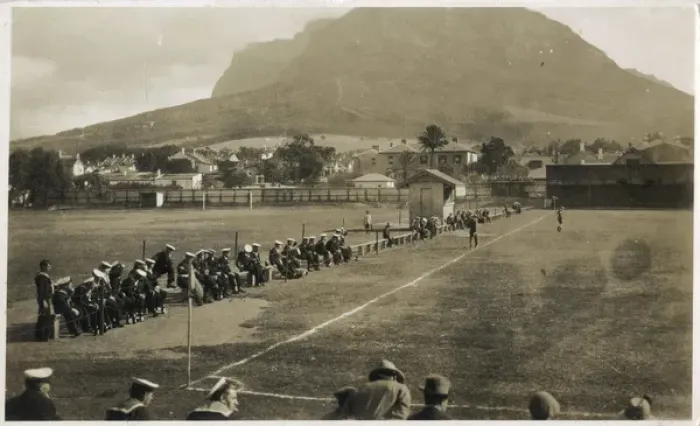 Framed Print : Football ground, Simons Town, Cape Town, South Africa Framed Print : Football ground, Simons Town, Cape Town, South Africa