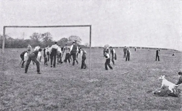 Framed Print : Football at Lord Mayor Treloar Cripples Home, Alton, Hampsh Framed Print : Football at Lord Mayor Treloar Cripples Home, Alton, Hampsh