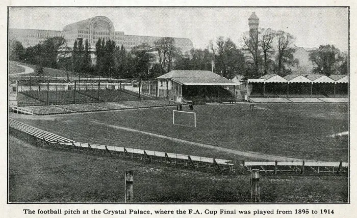 Framed Print : Football pitch at Crystal Palace, South London Framed Print : Football pitch at Crystal Palace, South London