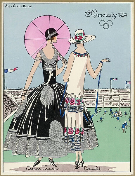 Football Spectators. At the Olympics 1924 : these two ladies may be passionate