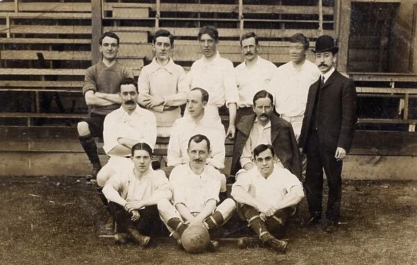 Football team, New Orleans Cotton Exchange, USA