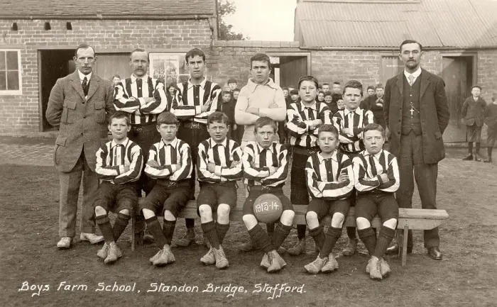 Framed Print : Football Team, Standon Bridge Boys Home Framed Print : Football Team, Standon Bridge Boys Home