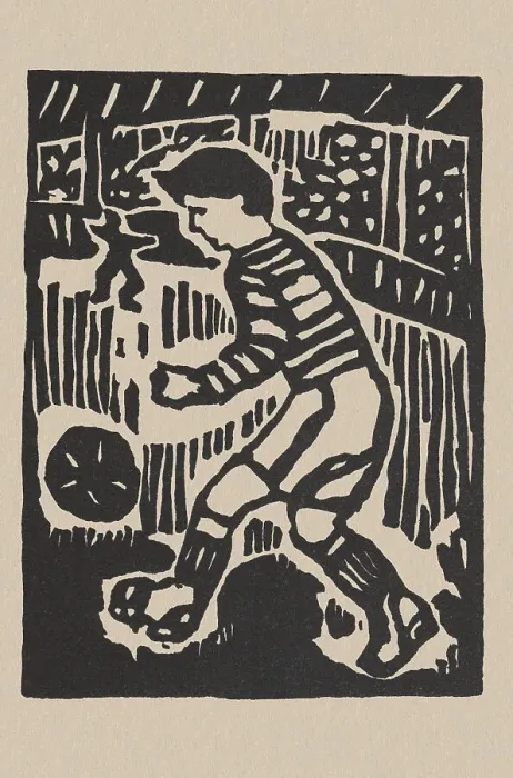 Framed Print : Footballer Framed Print : Footballer
