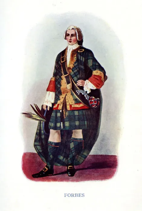Framed Print : Forbes, Traditional Scottish Clan Costume Framed Print : Forbes, Traditional Scottish Clan Costume