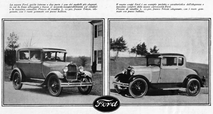 Framed Print : Ford in Italy 1928 Framed Print : Ford in Italy 1928