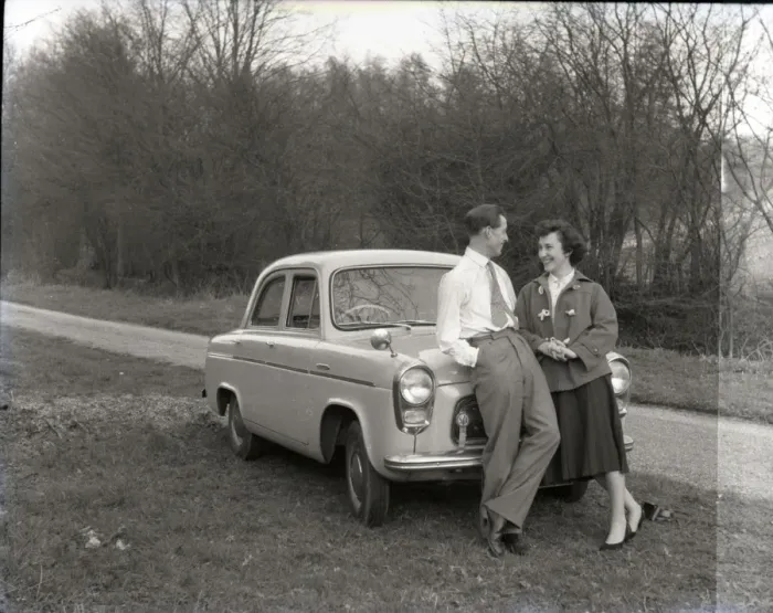 Framed Print : Ford Prefect, Hullbridge, Essex Framed Print : Ford Prefect, Hullbridge, Essex