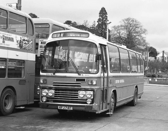 Framed Print : Ford R-series coach AFJ 741T