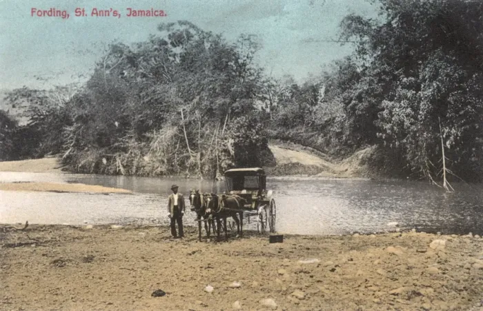 Framed Print : A Ford at St. Anns, Jamaica, West Indies