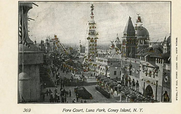 Framed Print : Fore Court, Luna Park, Coney Island, New York, USA Framed Print : Fore Court, Luna Park, Coney Island, New York, USA