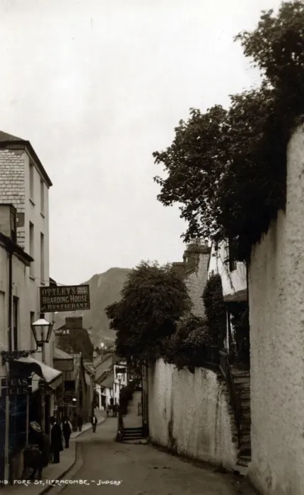 Framed Print : Fore Street, Ilfracombe, Devon Framed Print : Fore Street, Ilfracombe, Devon