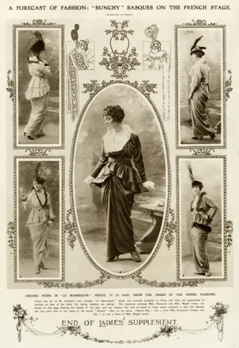 Framed Print : Forecast of fashion for spring 1914