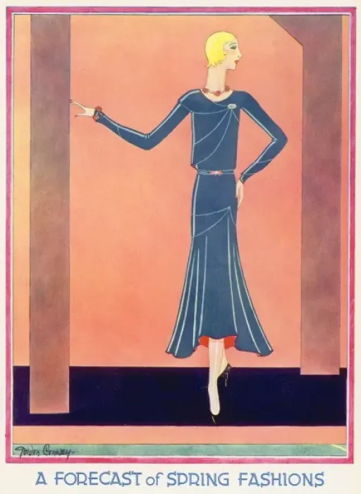 Framed Print : A Forecast of Spring Fashions by Gordon Conway