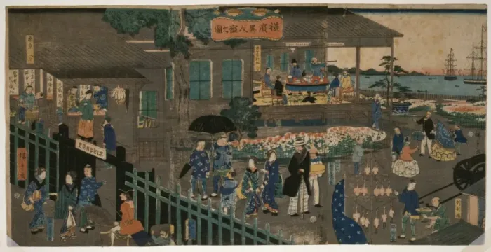 Framed Print : Foreign settlement house in Yokohama Framed Print : Foreign settlement house in Yokohama