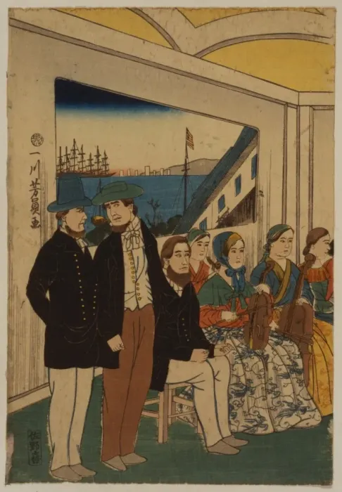 Framed Print : Foreigners enjoying themselves Framed Print : Foreigners enjoying themselves