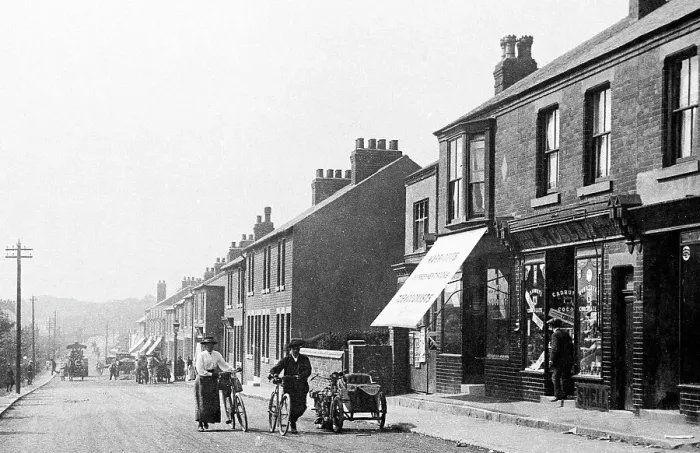 Framed Print : Forest Town Clipstone Road early 1900s Framed Print : Forest Town Clipstone Road early 1900s