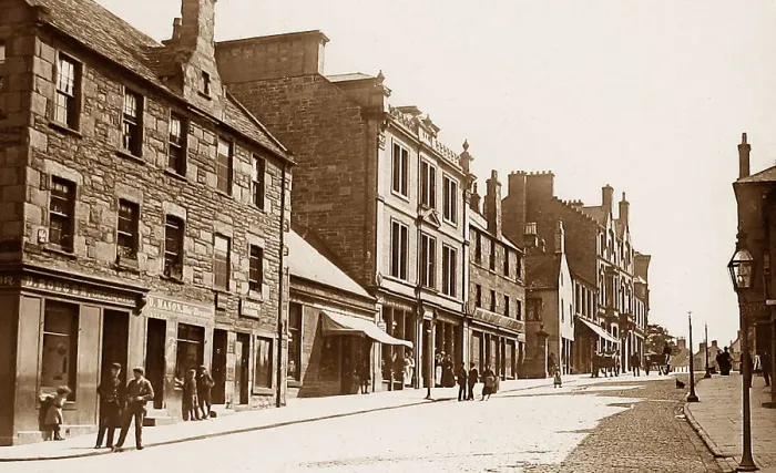 Framed Print : Forfar High Street Victorian period Framed Print : Forfar High Street Victorian period